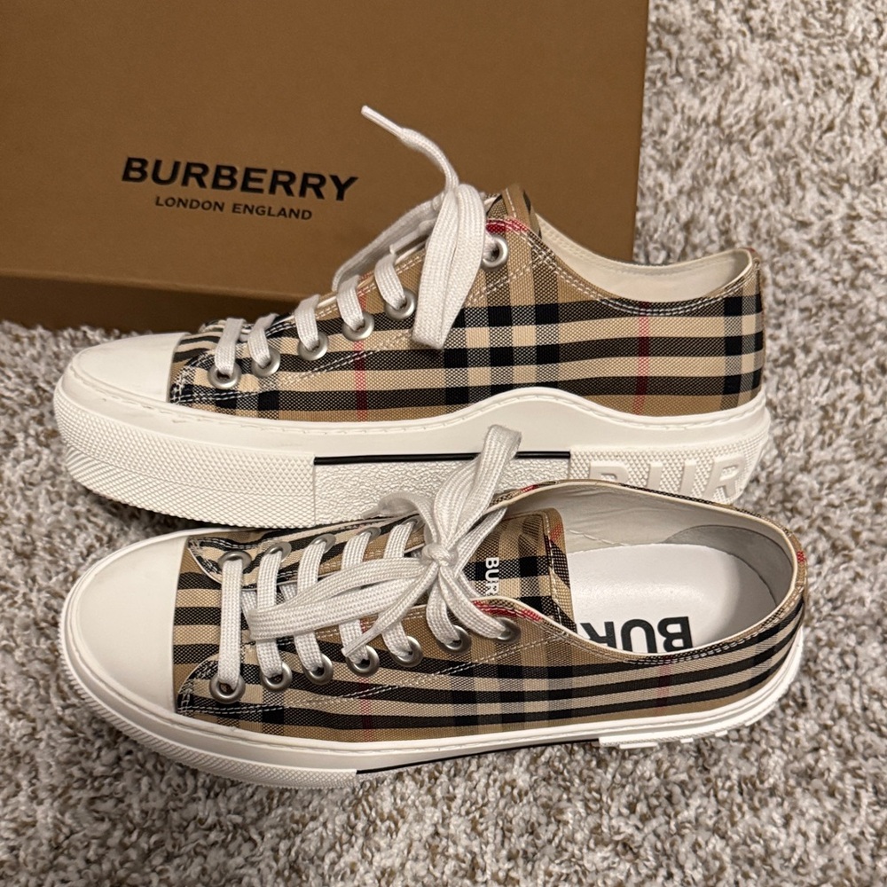 Burberry Multicolor Canvas Sneakers - Picture 2 of 4